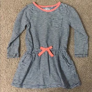 Stripe tunic top with cinch waist. Size 3T.